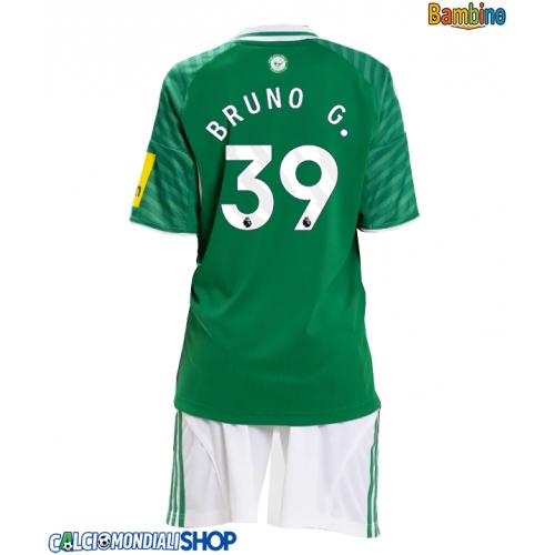 Maglie da calcio Newcastle United Bruno Guimaraes #39 Seconda Maglia Bambino 2025-26 Manica Corta + Pantaloni corti)